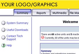 Private labeling of ClientCenter user interface