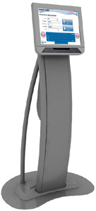 IBM Anyplace Kiosk terminal with floor stand