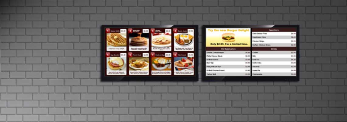Digital Menu Boards and Kiosks for Restaurants